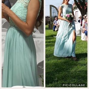 Mint bridesmaid dress